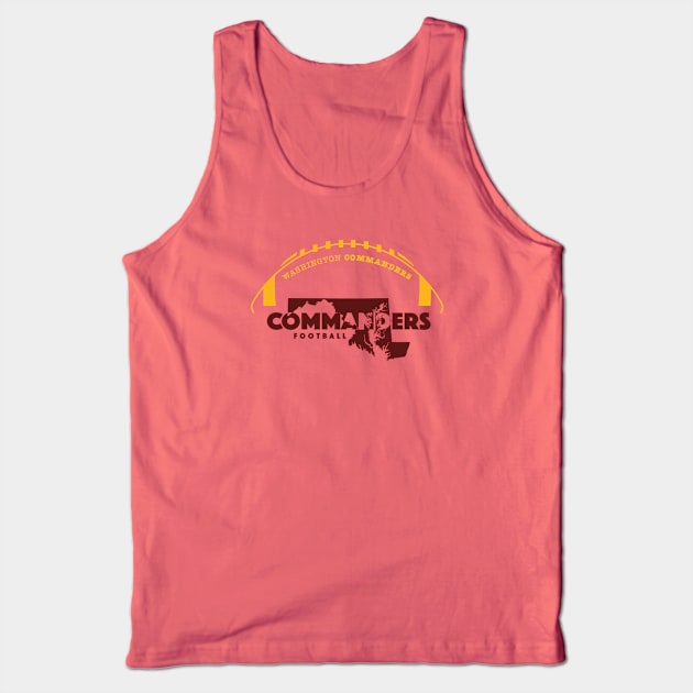 Washington Commanders Tank Top by Crome Studio